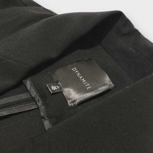 Box Double Breasted Women's Blazer Size M Gold Buttons Office Chic Versatile - Picture 8 of 11